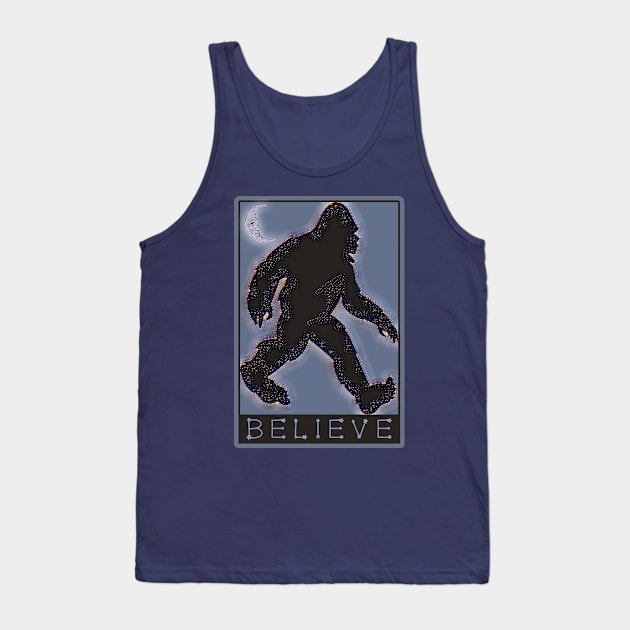 BIGFOOT BELIEVE Sasquatch Yeti Tank Top by Scarebaby